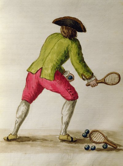 Nobleman Playing Racquets by Jan van Grevenbroeck